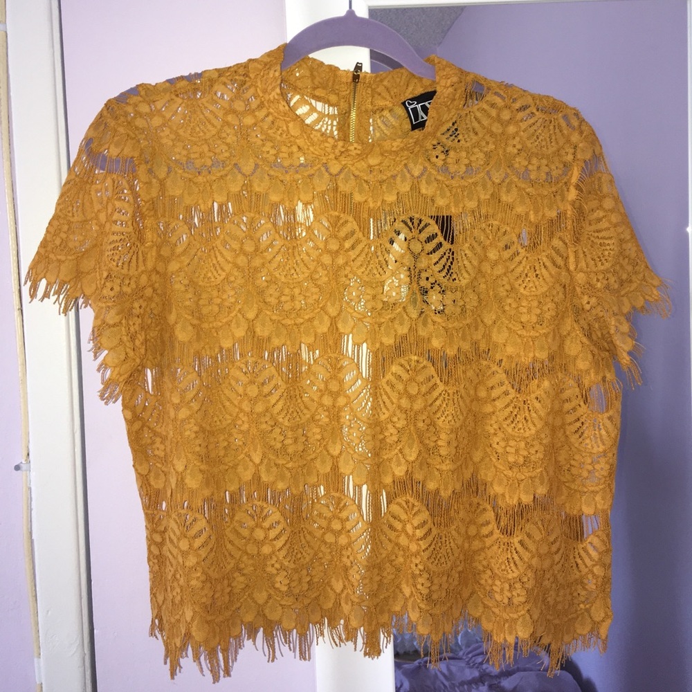 Lace crop top